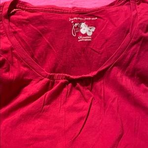 Just My Size. Just for Me. 4X fuschia Tee rd nk